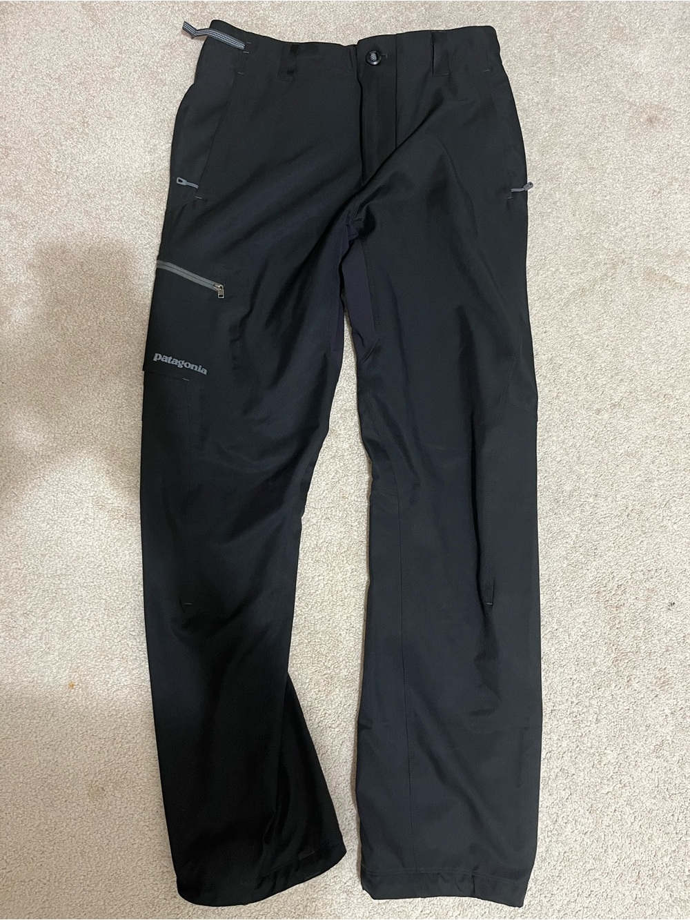 Patagonia Simul Alpine Pants Men’s Size 30 Black Soft Shell Hiking Climbing